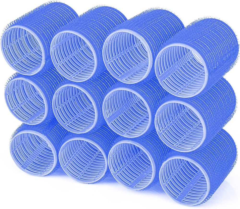 Hair Rollers, 12 Pack Self Grip Salon Hairdressing Curlers, DIY Curly Hairstyle,Colors May Vary, ... | Amazon (US)