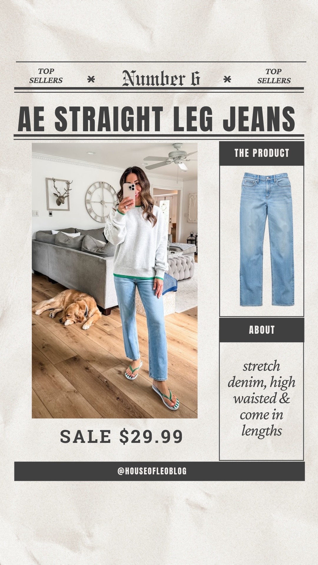 Straight leg jeans 0 x-short. Small sweatshirt. American Eagle jeans.

#LTKOver40 #LTKPetite #LTKSaleAlert