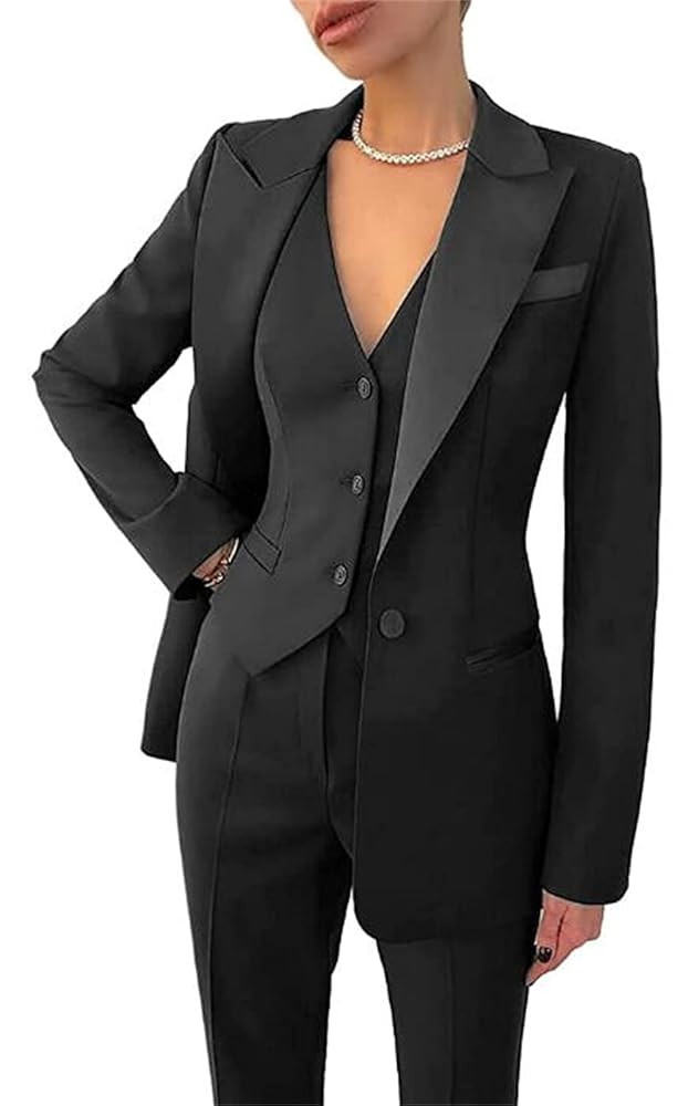 Women Pantsuits Wedding Tuxedos Party Wear Suits Formal Business Suits | Amazon (US)
