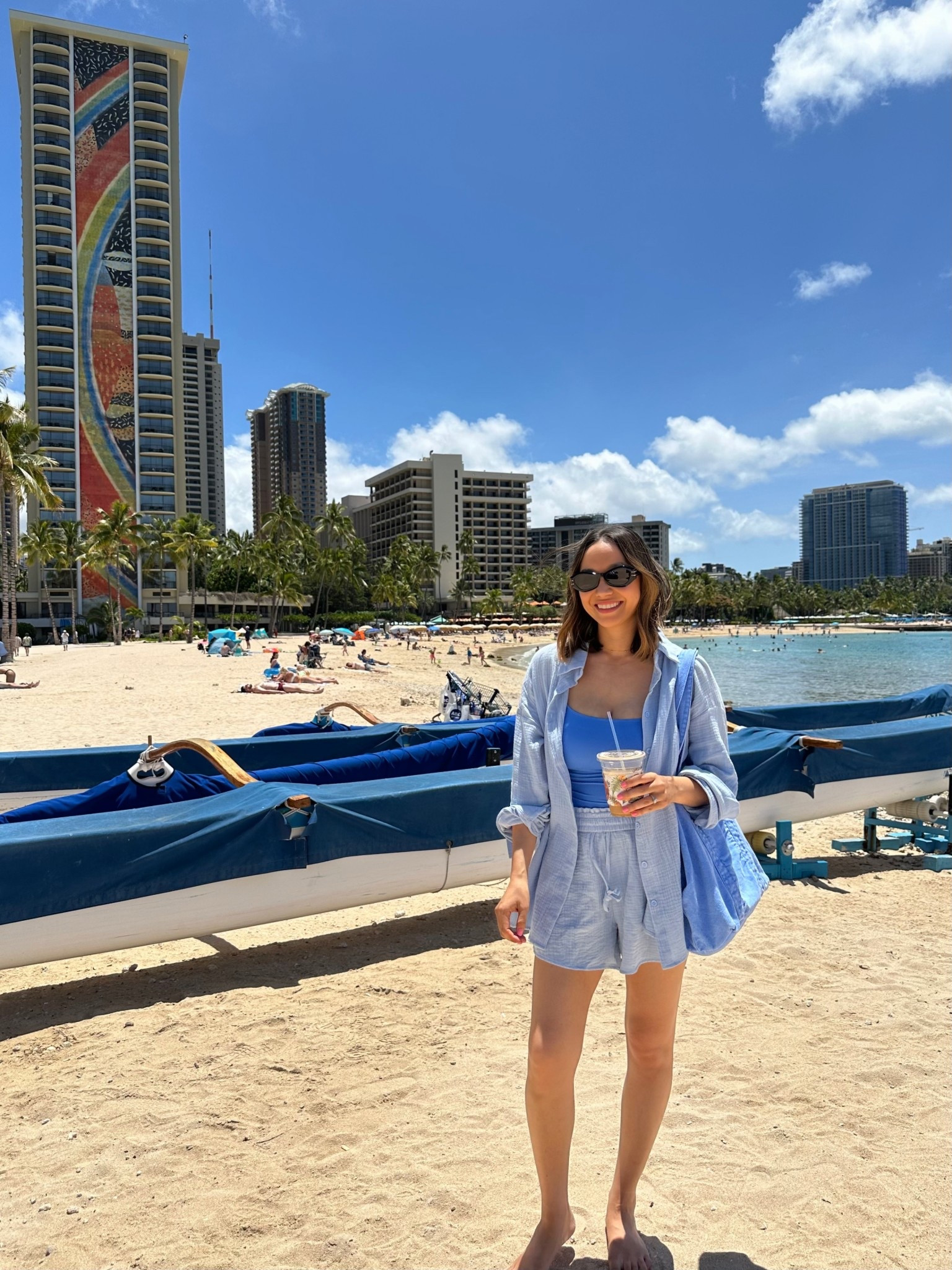 Beach vacation two piece set & one piece swimsuit 

Amazon Button down & shorts set - Wearing sky blue size small. Under $30
GAP tote - on sale! Ends today 

#LTKSwim #LTKTravel #LTKFindsUnder50