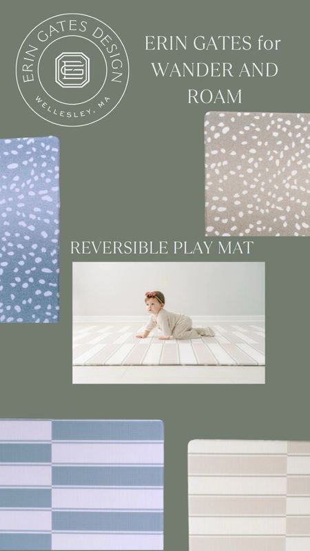 Reversible play mats by Erin Gates for Wander and Roam 

#LTKhome