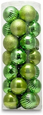 AUXO-FUN 1.57" 28ct shatterproof Christmas Ball Ornaments in 4 Classic finishes for Christmas Tre... | Amazon (US)