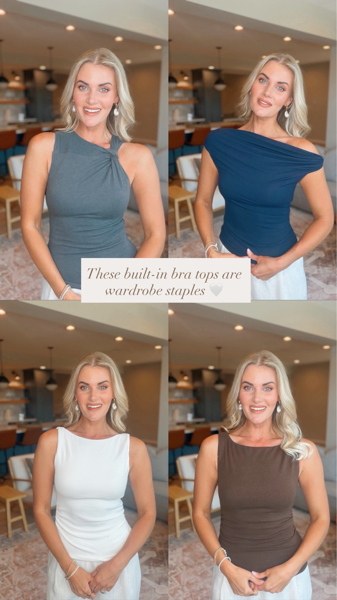 Summer outfits, summer, wardrobe, staples, date, night, tops - built in bra tops that are so comfortable! Wearing a size small. ￼

#LTKSeasonal #LTKootd #LTKSaleAlert