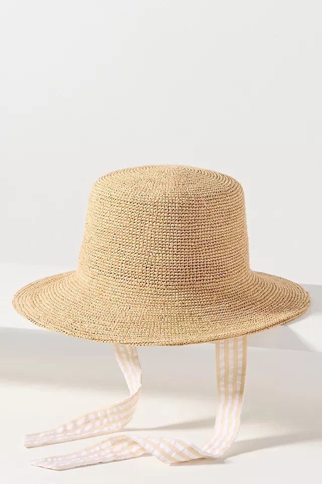 Crochet Raffia Bucket Hat | Anthropologie (US)
