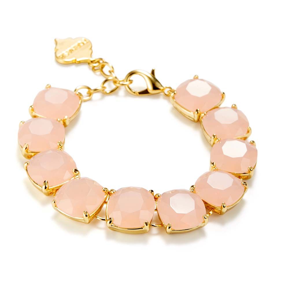 Fornash Charlotte Bracelet with Light Pink Stones - Clearance Final Sale | Eve's Addiction Jewelry