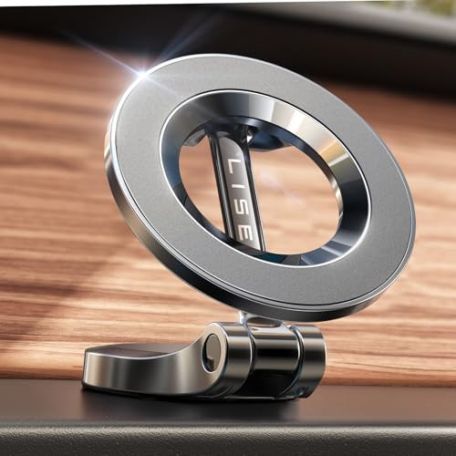 LISEN for MagSafe Car Mount for iPhone 17 Pro Max [24 Strong Magnets] Classic Magnetic Phone Holder for Car Dashboard, Magnet Phone Mount Car Cell Phone Holder for iPhone 17 Pro Max Air 16 15 14 13 12 | Amazon (US)