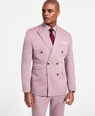 Tayion Collection Men's Classic Fit Double-Breasted Suit Jacket - Macy's | Macy's