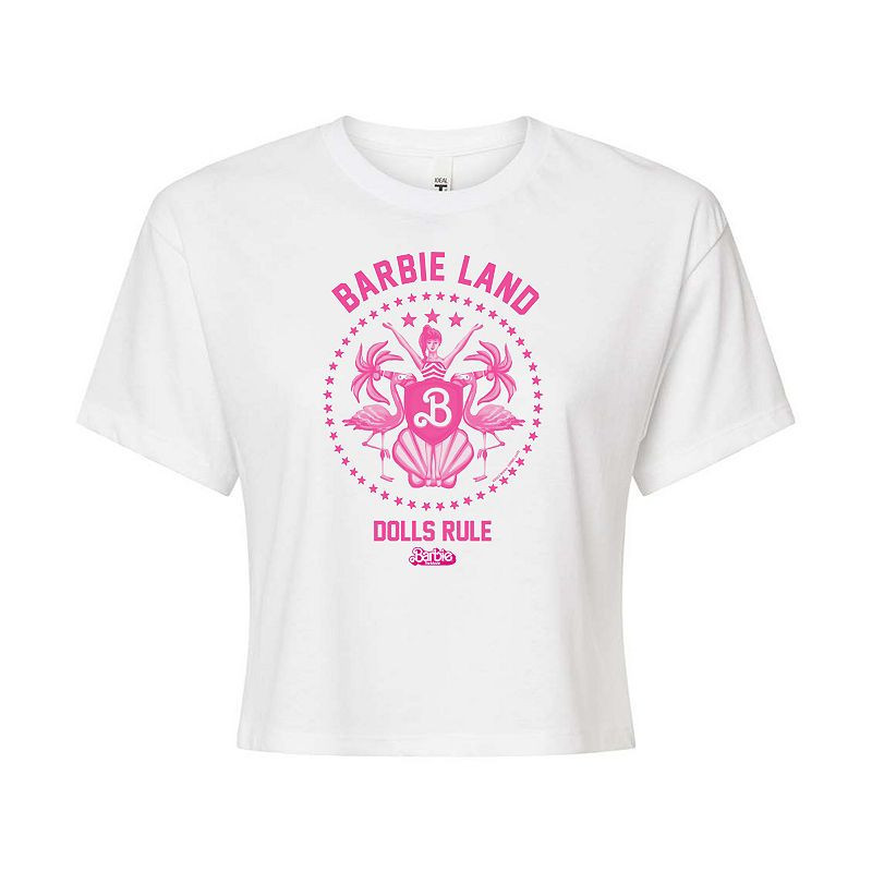 Juniors' Barbie: The Movie Barbie Land Dolls Graphic Tee, Girl's, Size: XL, White | Kohl's