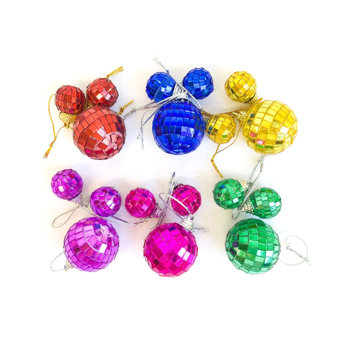 Rainbow Mini Disco Balls (Set of 18) | Ellie and Piper