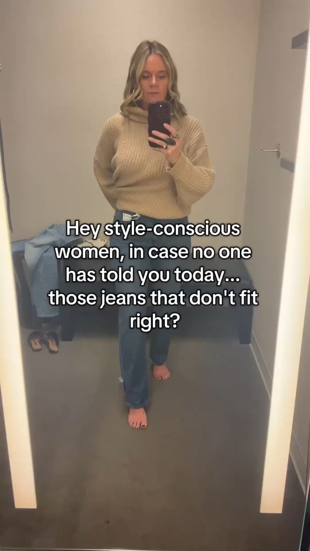 Different denim cuts are designed for different body proportions—and most women are wearing the wrong rise, leg opening, or waist placement for their specific shape. 

Here's the truth: if your jeans gap at the waist, dig into your stomach, or make your legs look shorter, it's not a "you" problem—it's a fit problem. 

The game-changer? Understanding YOUR proportions (where your natural waist sits, your hip-to-waist ratio, your inseam length) and choosing cuts designed FOR those measurements. 

Try this: Take note of where jeans feel uncomfortable. Gapping waist? You may need a curvy fit. Digging in? Size up and try a mid-rise instead of high-rise. Unflattering leg shape? Switch the leg opening (straight, wide, bootcut). 

Your body isn't wrong. The jeans just aren't right for YOU. 💙 

✨ Follow for more styling truth bombs 
💬 DM us "DENIM" if you want help finding your perfect jean