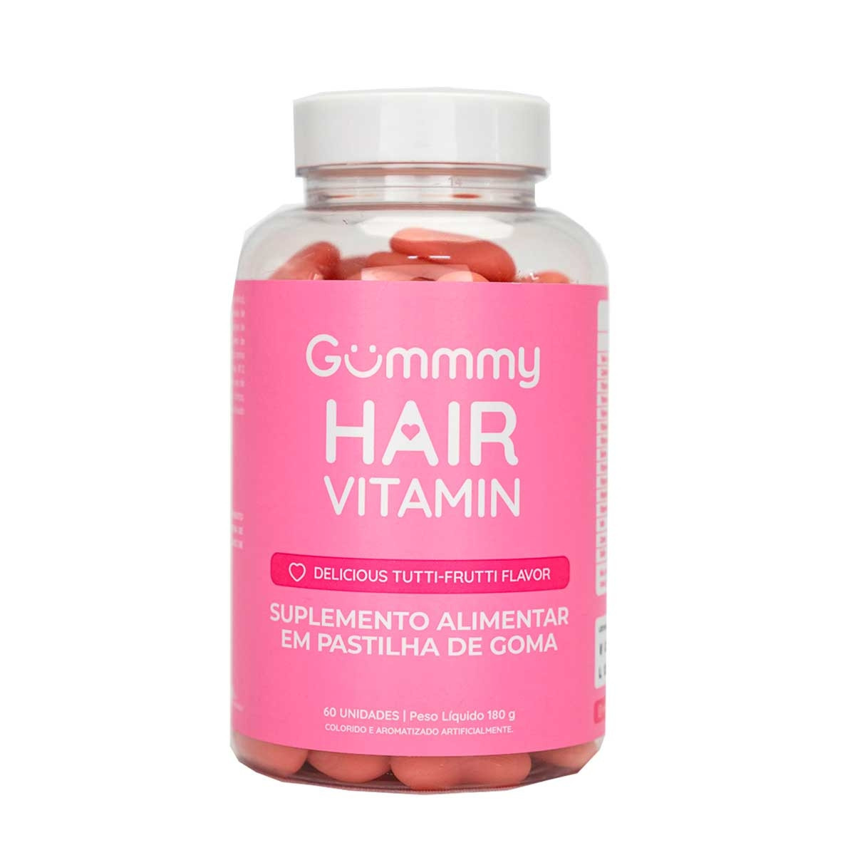Gummy Hair Suplemento Alimentar Tutti Frutti - 60 Gomas | DrogaRaia (BR)