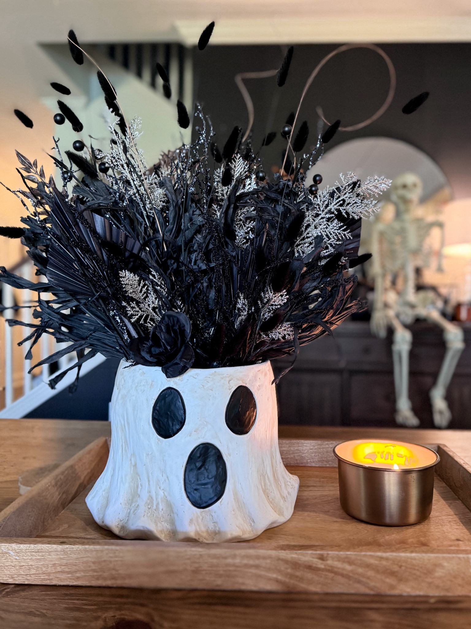 This bucket is still my favorite Halloween purchase ever! So cute and so many uses! Bucket is sold out. Will update when back in stock. Linking picks 

Ghost bucket | Halloween Finds | Spooky Decor | October | Home Decor | Fall 

#LTKHome #LTKFamily #LTKSeasonal