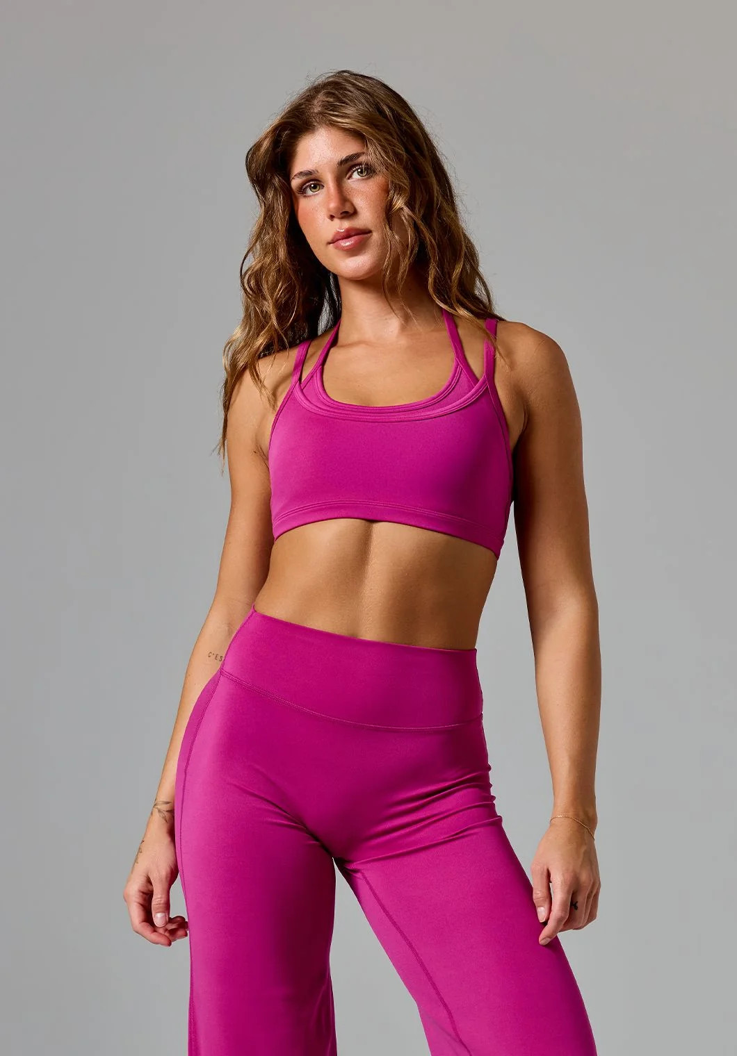 Reluna™ Monochrome Double-Layer Sports Bra Berry 2XL / Berry | Paragon Fitwear