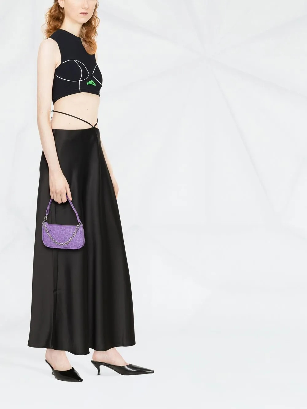Romanesque bias-cut skirt | Farfetch Global
