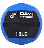 Day 1 Fitness Soft Wall Medicine Ball 18 Pounds Blue - for Exercise, Rehab, Core Strength, Large Dur | Amazon (US)
