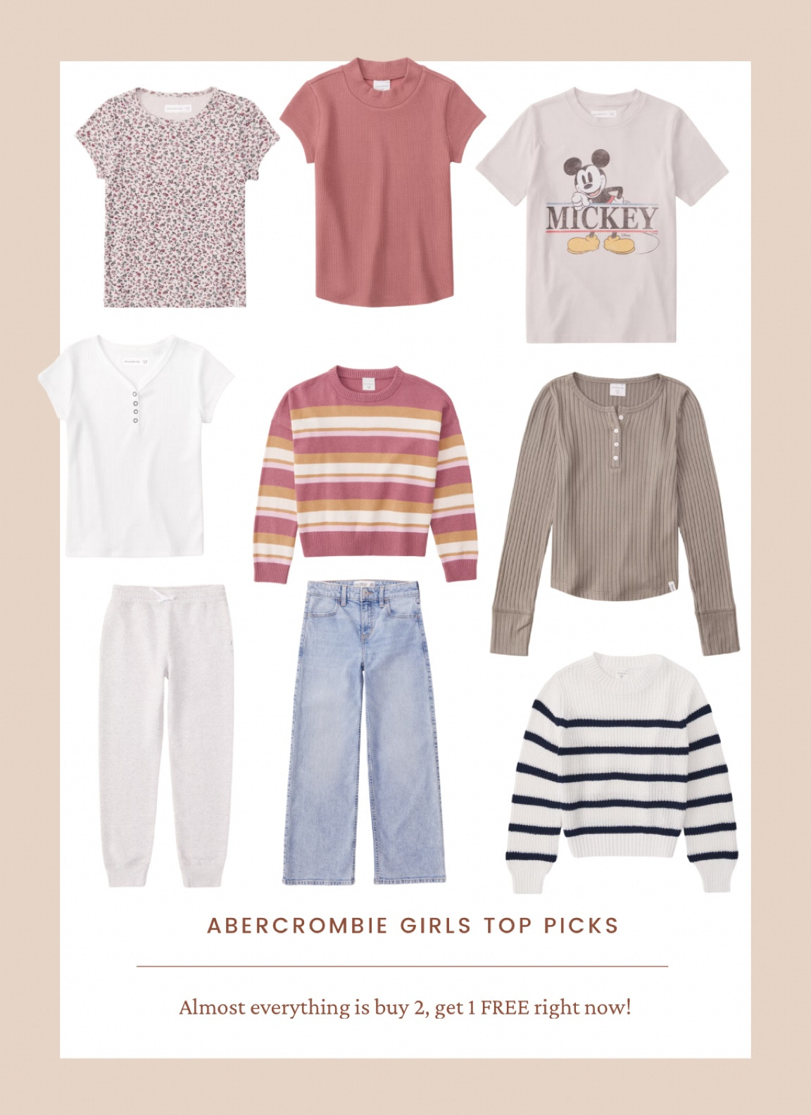 Top Abercrombie picks for girls

#LTKfamily #LTKSale #LTKBacktoSchool