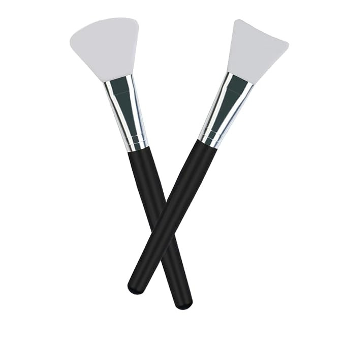 2 Pcs Silicone Face Mask Brush Applicator for Facial Mud, Clay Mask, DIY, Modeling Mask, Body Lot... | Amazon (US)