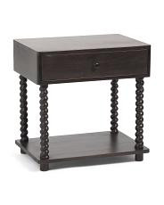 26x18x26 Tabitha Solid Wood Nightstand Table | TJ Maxx