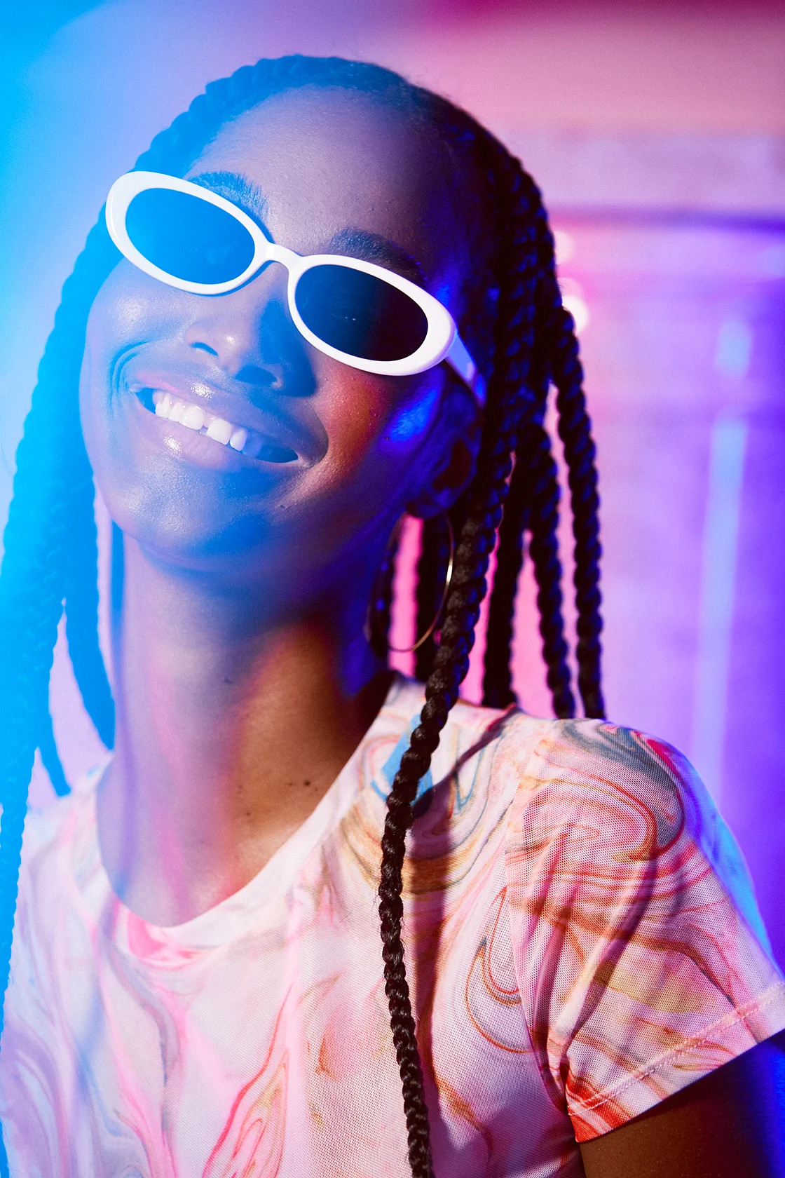 Skinny Minnie White Mini Oval Sunglasses | Lulus (US)