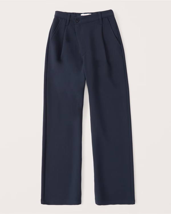 Women's Tailored 90s Relaxed Pants | Women's Bottoms | Abercrombie.com | Abercrombie & Fitch (US)