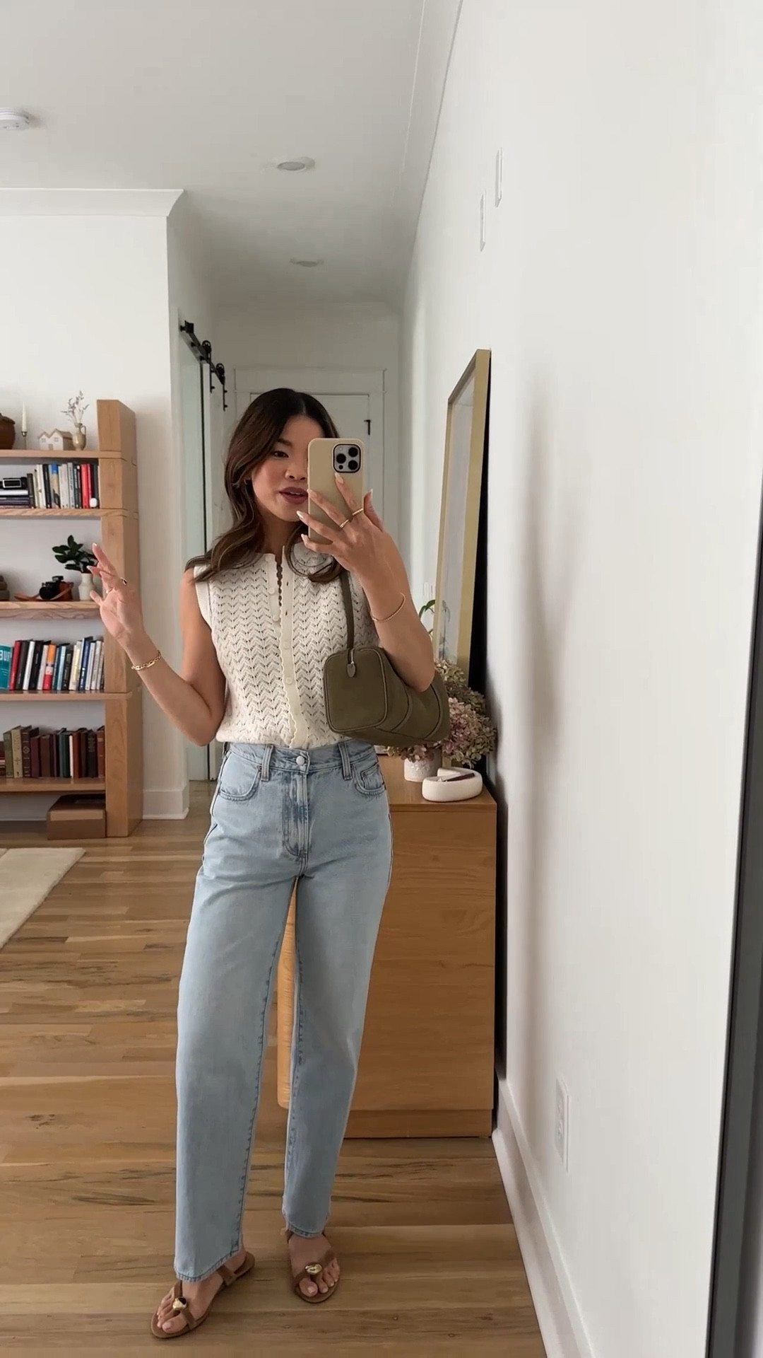 Sizing info: 
•Top size XS 
•Jeans size 23 in 15 Yrs Brl Thr Bleu  

petite fashion, get dressed with me, outfit inspiration, ootd, nashville outfit, Nashville influencer, petite style, vacation style, casual outfits, mom style, petite pants, spring outfits, spring outfit info, spring pants, spring outfit idea, spring top, spring tank, spring sweater, spring shoes, sweater tank, jeans, spring jeans, petite jeans, aritzia jeans, 
@Aritzia 
 

#LTKootd #LTKPetite #LTKSeasonal