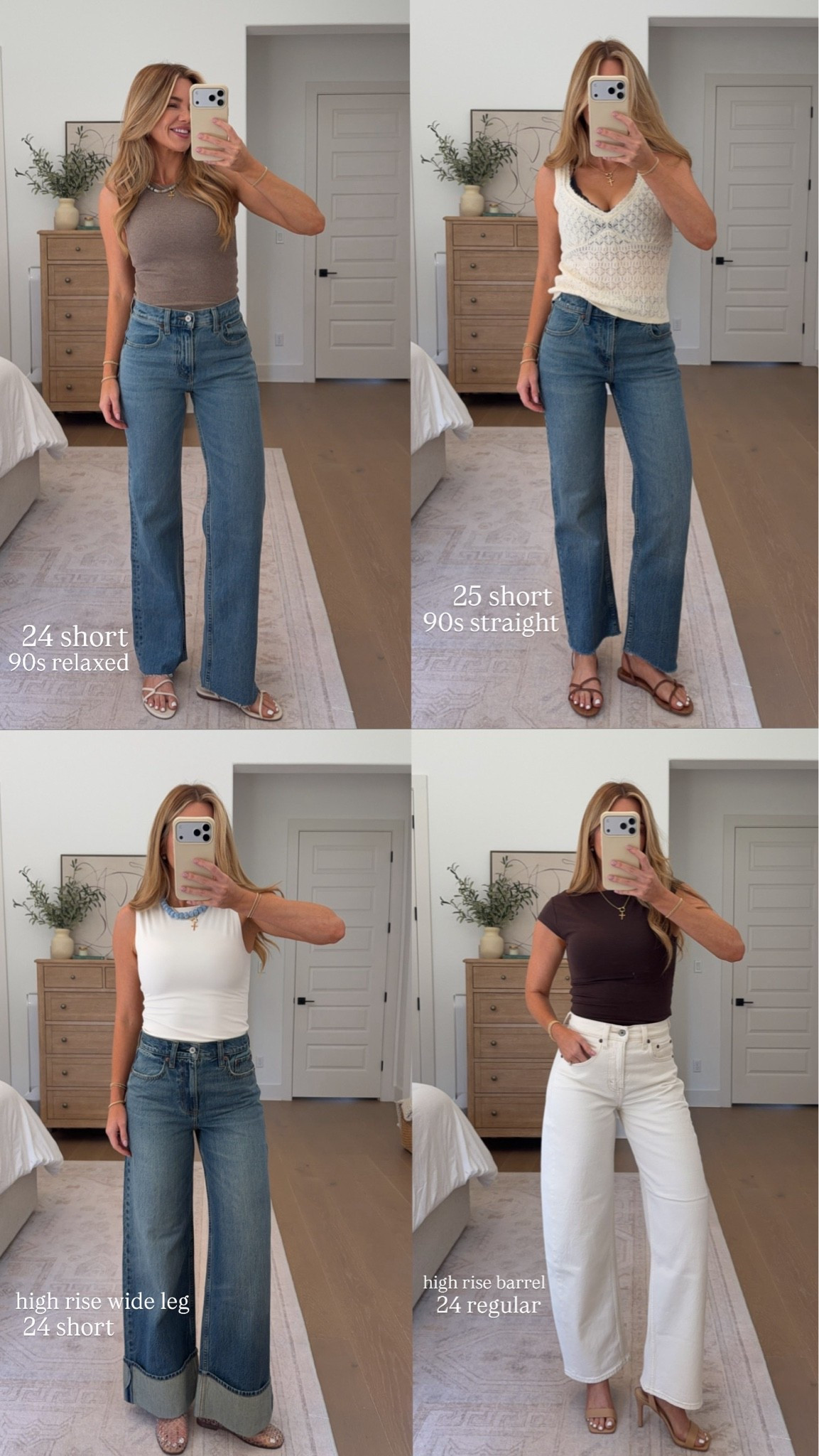 #abercrombiepartner CODE: DENIMAF @abercrombie has the perfect denim that’ll work now & transition well into summer! i’m 5’3. wearing xxs in all tops, xs in the open knit tank! 
**links are listed as top, followed by jeans worn with top. 

CODE DENIMAF

Denim Promo: *Offer valid online only August 5, 2026 to August 10, 2026 in US/CA. Excludes clearance. Online price reflects discount. Extra 20% Off: *Offer valid in stores and online August 5, 2026 to August 10, 2026 in US/CA. Exclusions apply as indicated. Online price reflects discount. Promo Code: *Use code DENIMAF to get an additional 15% off almost everything in stores and online at checkout from August 5, 2026 to August 10, 2026 in US/CA. Exclusions apply. See details online.