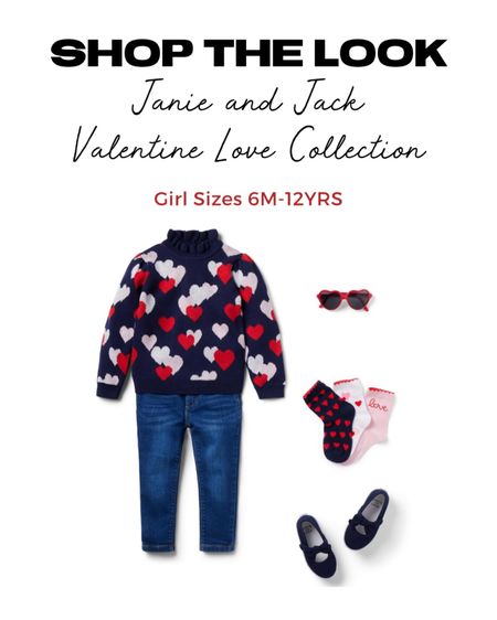 ✨Shop The Look: Janie and Jack Valentine Loves Collection for Girls✨

Dress up for this upcoming Valentine’s or Galentine’s Day!

Perfect for wearing their heart on their sweater, this soft, combed cotton favorite is an effortless love. With a ruffle collar, it's perfect on it's own or layered for cooler days. Sizes 6M-12YRS.

Home decor 
Valentines 
Valentine’s decor
Valentines Day decor
Holiday decor
Bar decor
Bar essentials 
Valentine’s party
Galentine’s party
Valentine’s Day essentials 
Galentine’s Day essentials 
Valentine’s party ideas 
Galentine’s party ideas
Valentine’s birthday party ideas
Valentine’s Day gift guide 
Galentine’s Day gift guide 
Backyard entertainment 
Entertaining essentials 
Party styling 
Party planning 
Party decor
Party essentials 
Kitchen essentials
Valentine’s dessert table
Valentine’s table setting
Housewarming gift guide 
Just because gift
Valentine’s Day outfits inspo
Family photo session outfit ideas
Kids fashion 
Kids dresses
Winter outfits 
Valentine’s fashion
Party backdrop ideas
Balloon garland 
Amazon finds
Amazon favorites 
Amazon essentials 
Amazon decor 
Etsy finds
Etsy favorites 
Etsy decor 
Etsy essentials 
Shop small
XOXO
Be mine
Girl Gang
Best friends
Girlfriends
Besties
Valentine’s Day gift baskets
Valentine Cards
Valentine Flag
Valentines plates
Valentines table decor 
Classroom Valentines 
Party pennant flags
Gift tags
Dessert table decor
Tablescape
Party favors
Pottery Barn Kids
Nursery decor
Kids bedroom decor 
Playroom decor
Bachelorette party decor
Bridal shower decor 
Glamfete
Tablecloth backdrop 
Valentines sweets
Sugarfina
Wood Signs
Heart sunglasses
West Elm
Glass boxes
Jewelry box
Lip balloon
Heart balloon 
Love balloon
Balloon tassel
Cake topper
Cake stand
Meri Meri 
Heart tumbler
Drink stirrers
Reusable straws
Chicwish
Pink heart sweater
Heart purse
Valentine pennant
Dress
Cuddle and kind doll

#LTKBeMine #LTKGifts 
#LTKGiftGuide #LTKHoliday  
#liketkit #LTKbaby #LTKFind #LTKstyletip #LTKunder50 #LTKunder100 #LTKSeasonal #LTKsalealert #LTKbump #LTKwedding

#LTKkids #LTKfamily #LTKhome