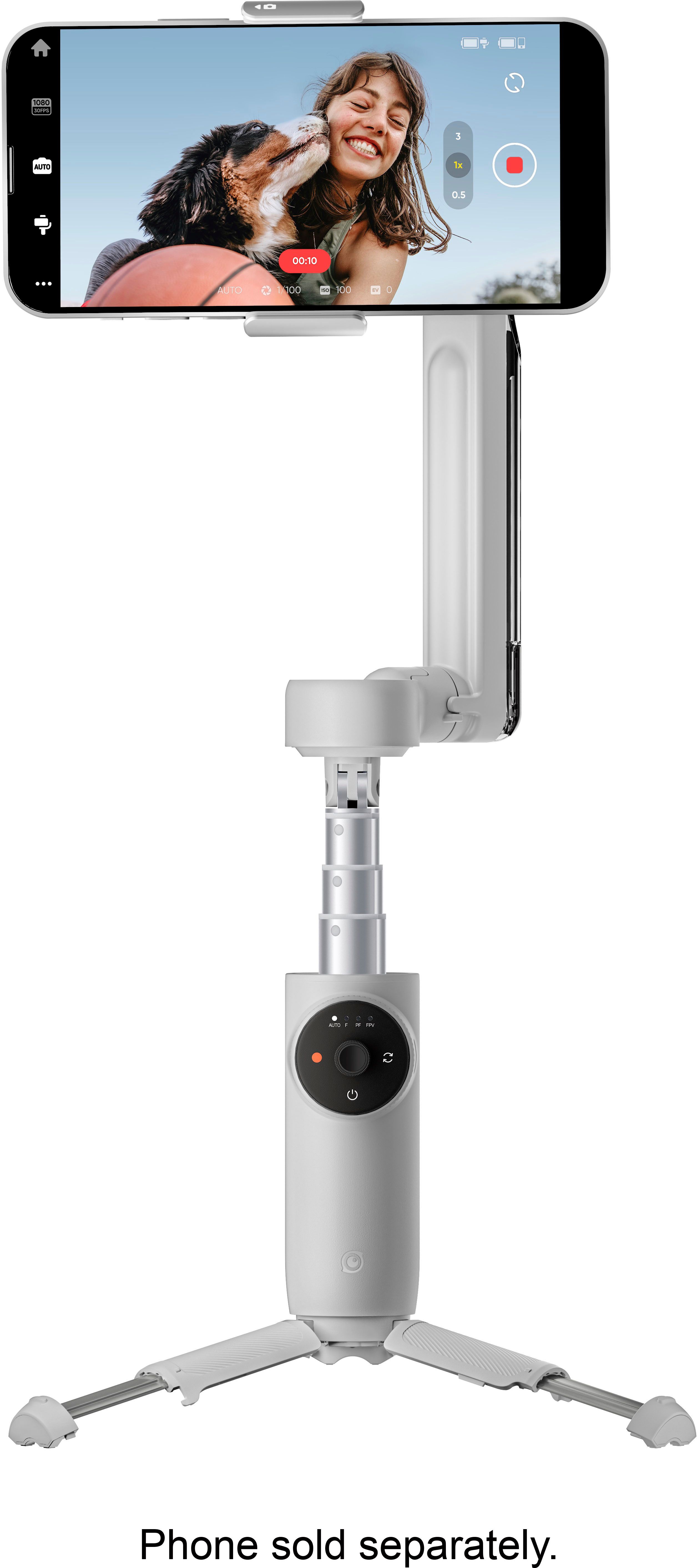 Insta360 Flow Standard 3-axis Gimbal Stabilizer for Smartphones with built-in Tripod Gray Flow 04... | Best Buy U.S.