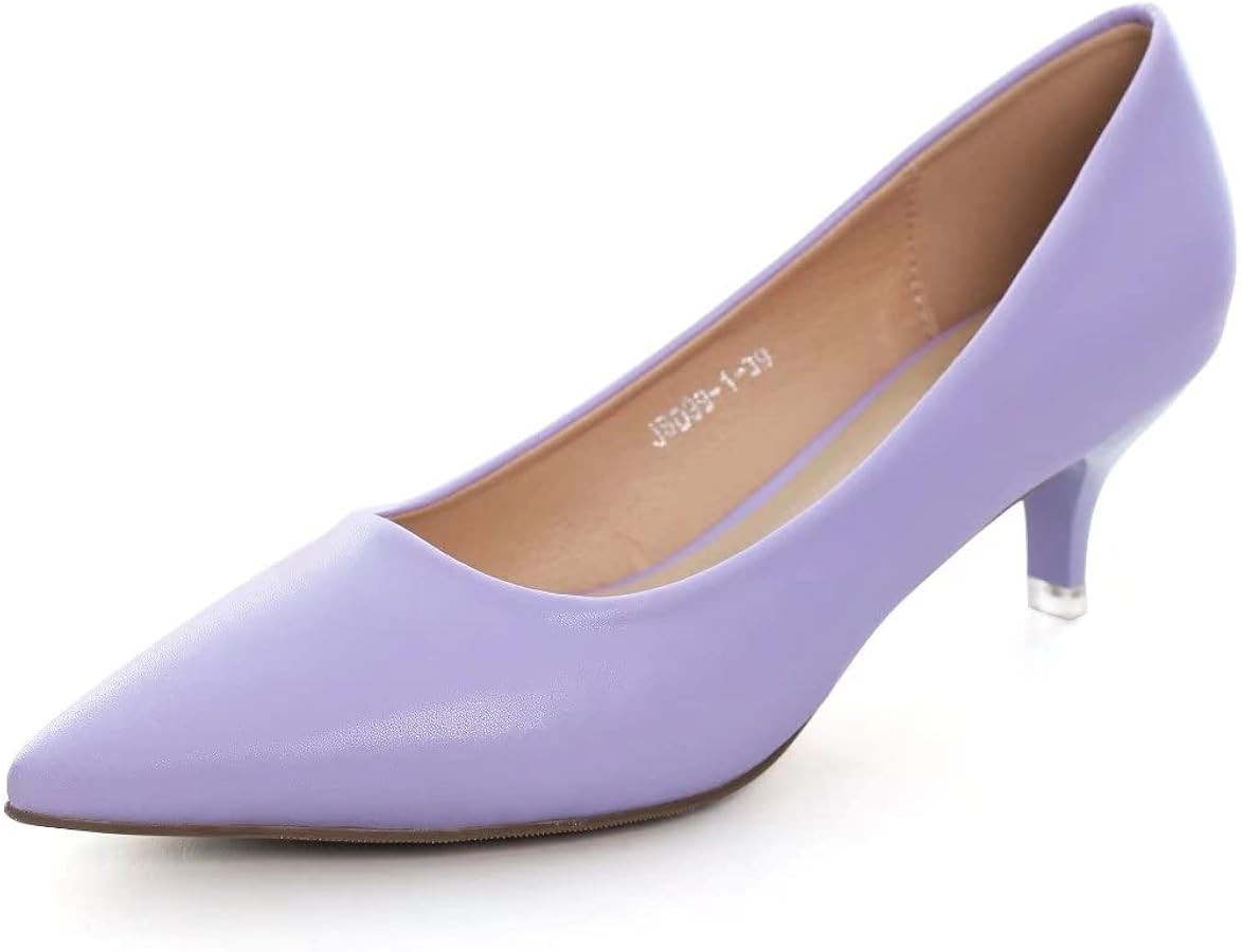 Stunner Women's Classic Fashion Pointed Toe Low Heel Dress Pumps Shoes | Amazon (US)