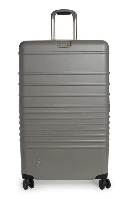 Béis The 29-Inch Rolling Spinner Suitcase in Grey at Nordstrom | Nordstrom