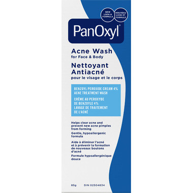 PanOxyl Acne Wash 4% Benzoyl Peroxide Cream | Well.ca