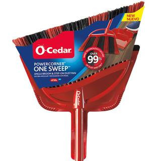 PowerCorner One Sweep Angle Broom & Step-On Dust Pan | The Home Depot
