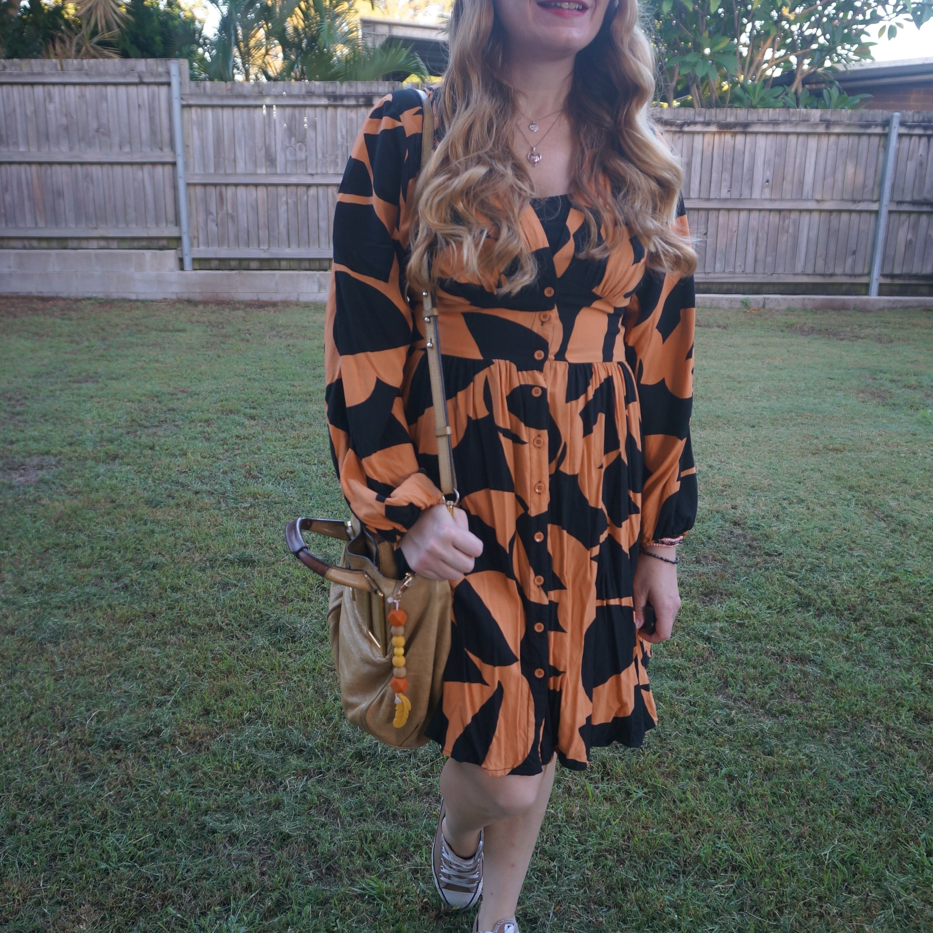 Salty crush dress from my sister's wardrobe clear out with Converse and Chloe Ethel bag 🧡

#LTKautumn #LTKaustralia #LTKbag