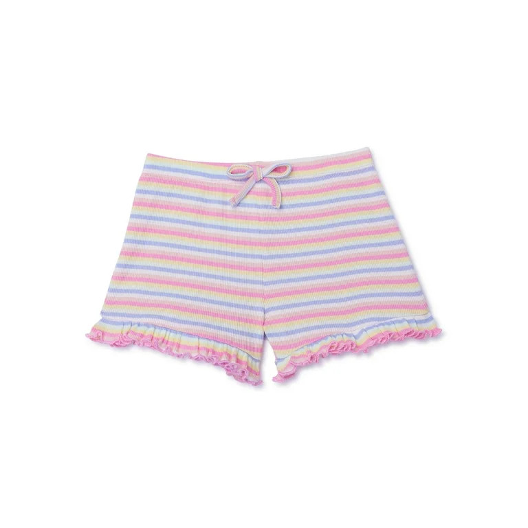 Garanimals Toddler Girl Stripe Ruffle Short, Sizes 18M-5T | Walmart (US)