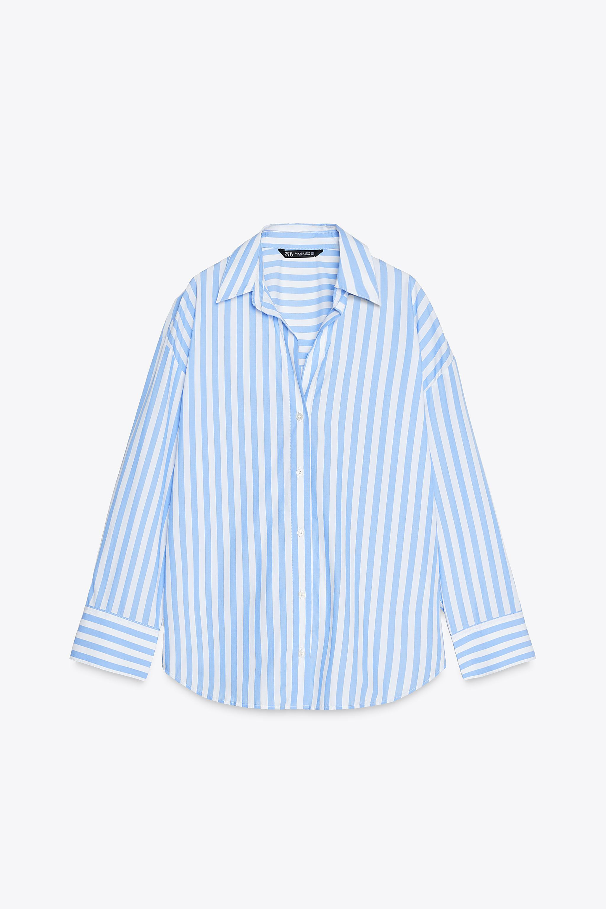 STRIPED POPLIN SHIRT | Zara US