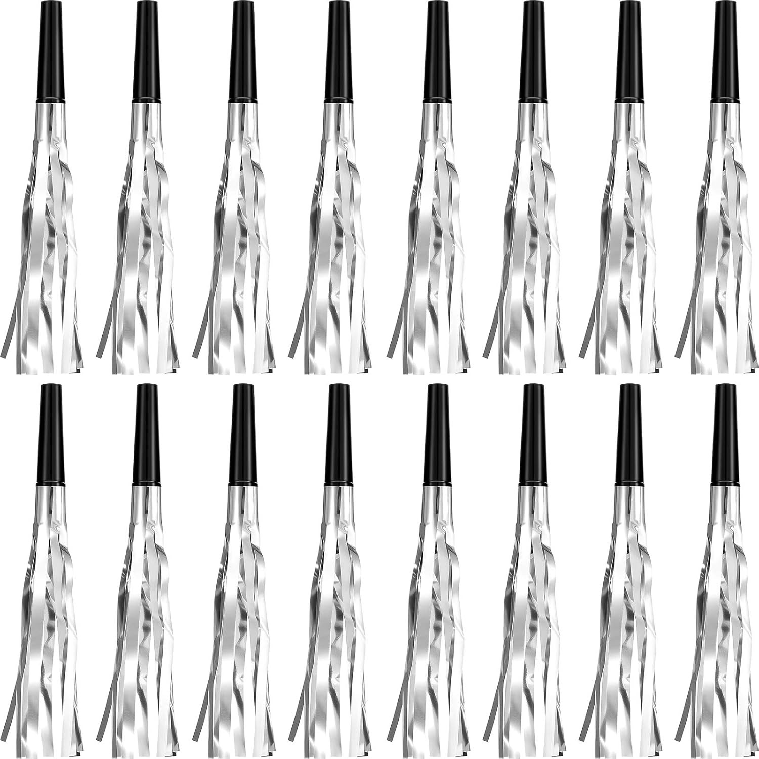 Skylety 24 Pcs New Years Party Blowers Noise Makers Silver Glitter Christmas Blowers for Sporting... | Amazon (US)