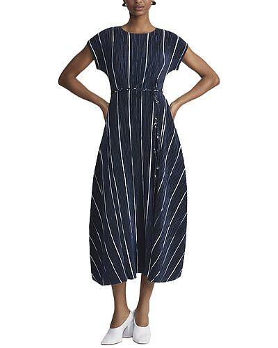 Belted Plisse Flared Maxi Dress | Gilt & Gilt City