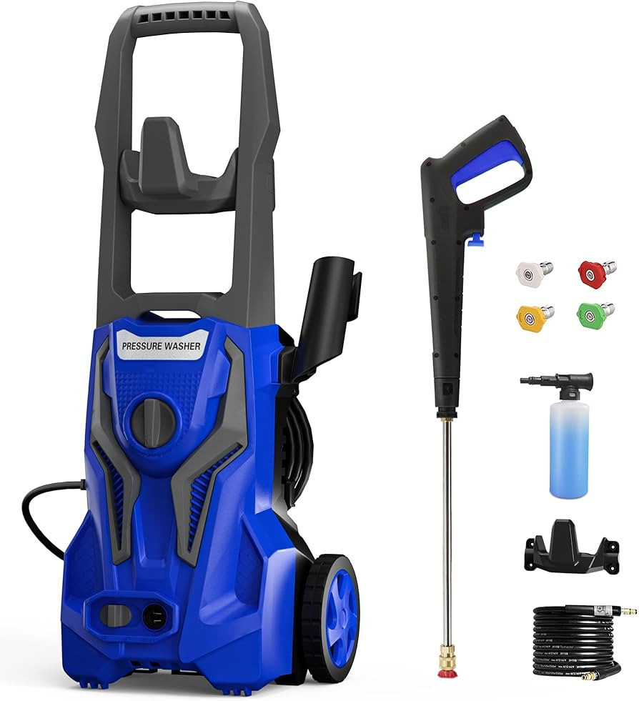 ZHUOLIN Electric Pressure Washer - 4000 PSI 2.6 GPM Power Washer Electric Powered with 25 FT Hose... | Amazon (US)
