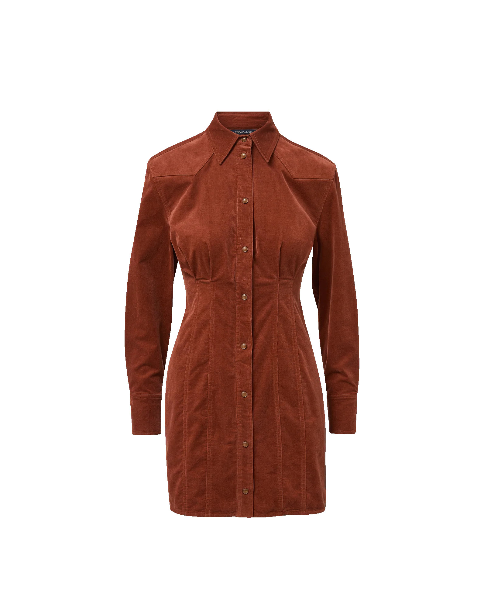Veronica Beard Evren Corduroy Mini Dress Rust | Veronica Beard