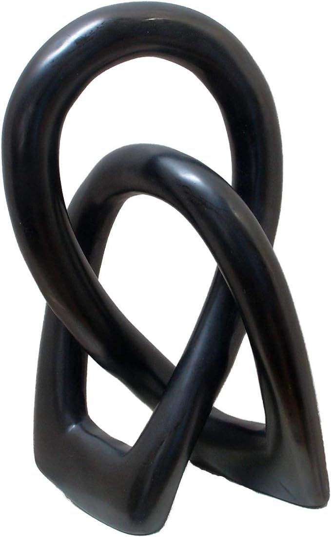 Continuous Looped Entwined Love Carving Unique Modern Contemporary Décor Hand-Crafted Soapstone ... | Amazon (US)