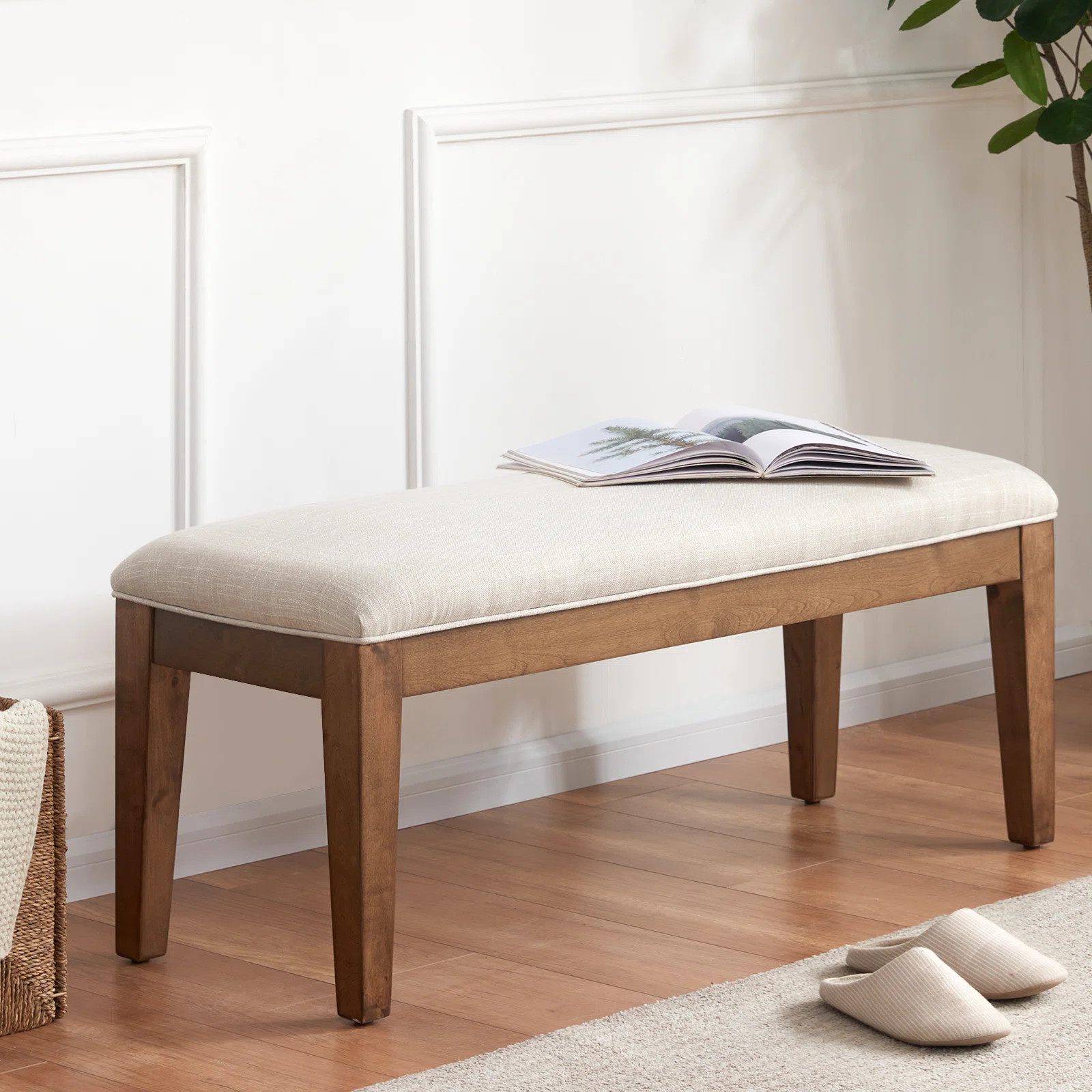 Isaura Polyester Upholstered Bench | Wayfair North America