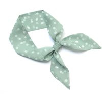 Scarf, Polka Dot, Green, White, Choker Scarf, Wrist Scarf, Purse Scarf, Hair Scarf, Ponytail Scarf, Short Scarf, Neck Tie, Gift for Women | Etsy (US)
