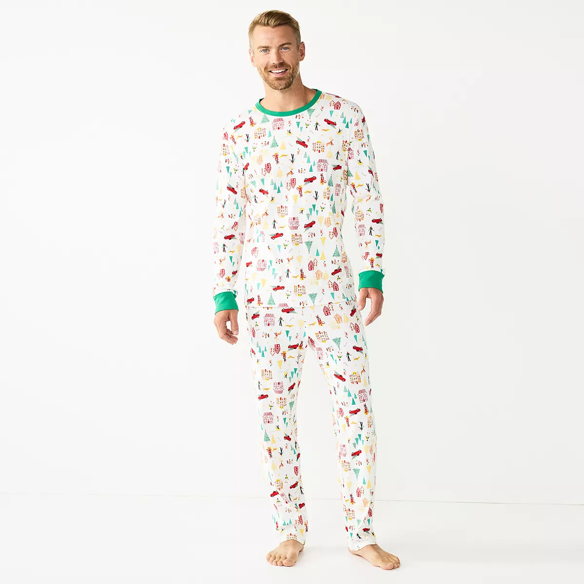 Men's LC Lauren Conrad Jammies For Your Families® Holiday Village Pajama Set | Kohl's