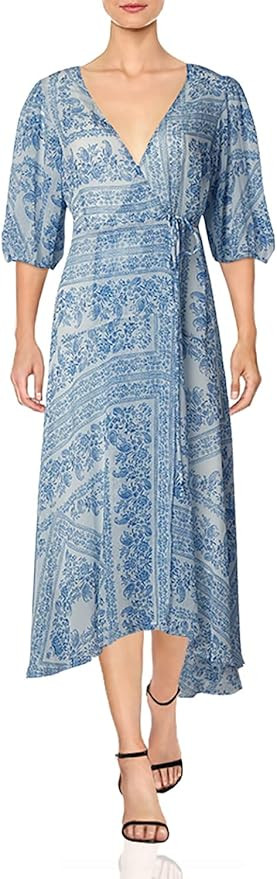 Calvin Klein Women's Maxi Wrap Dress | Amazon (US)