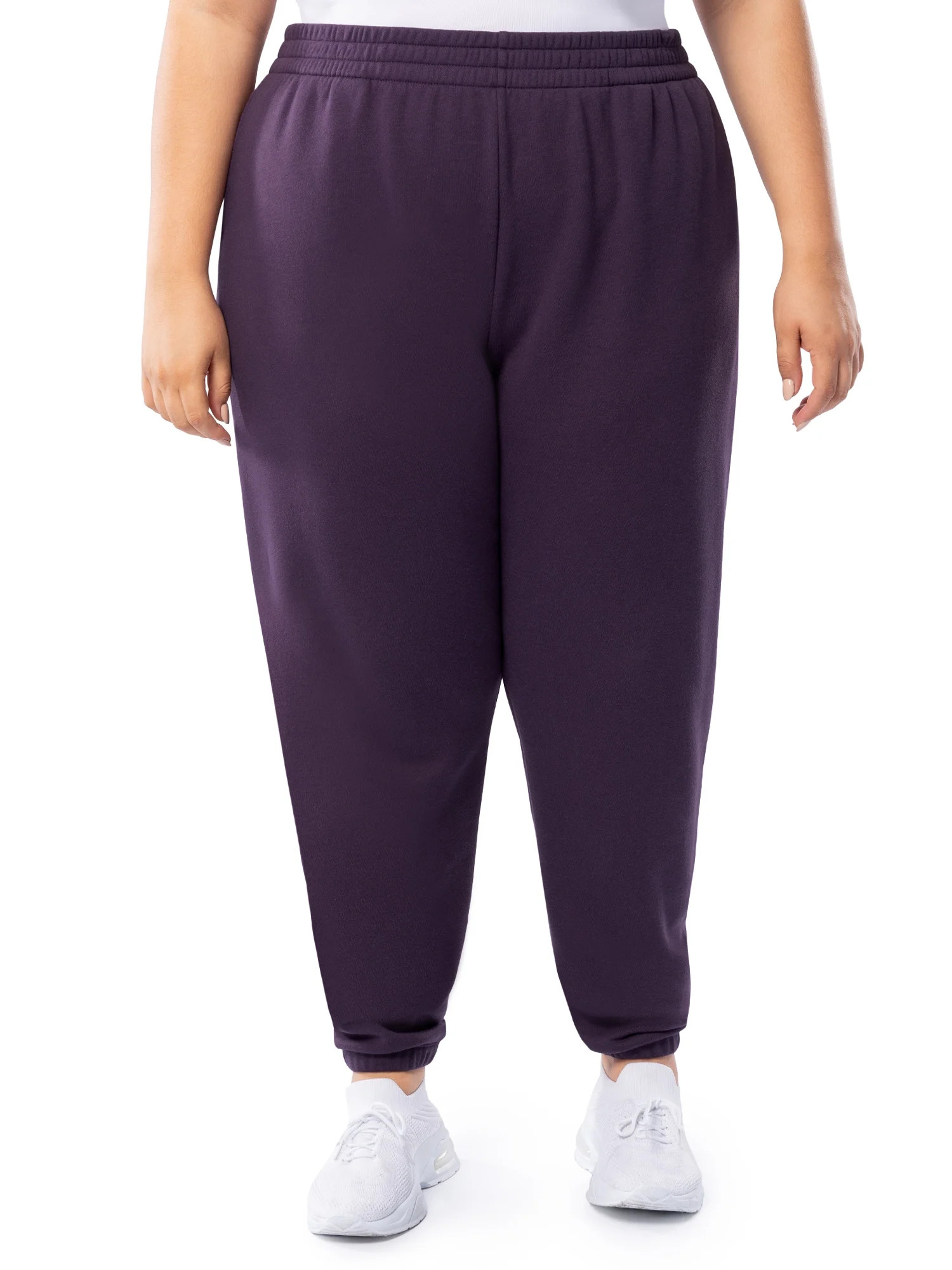 Terra & Sky Women's Plus Size Fleece Sweatpant, Available in 1,2, 3-Packs, Sizes 0X-4X | Walmart (US)