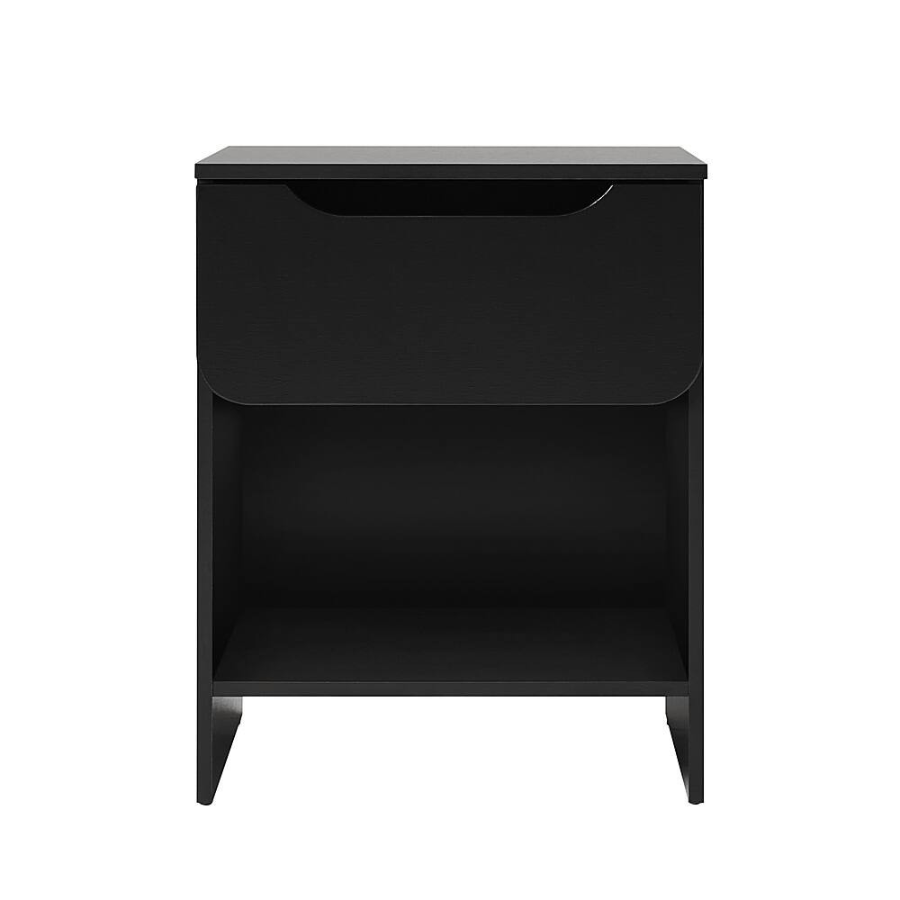 Walker Edison Modern 1-Drawer Nightstand with Cubby Black BBOMB4CBLC - Best Buy | Best Buy U.S.