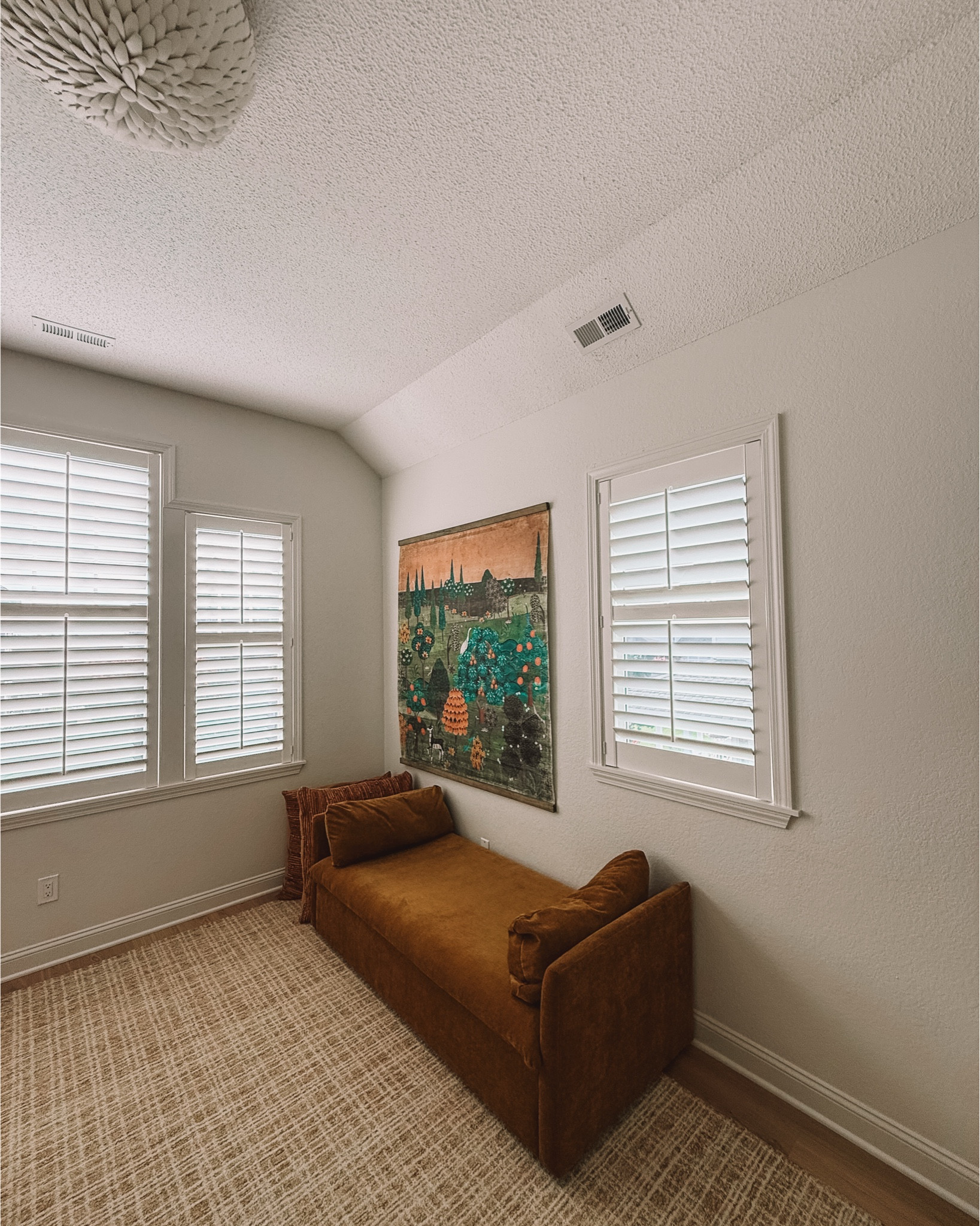 The bunk beds are full over full, so they'll grow with the kids—and handle cousins, crash pads, or rainy movie nights with ease. The woven rug adds just enough coastal texture without feeling too on-the-nose, and while the room’s not entirely finished, this whimsical Anthropologie tapestry might be my favorite touch. 


#BeachHouseKidsRoom #CoastalKidsRoom #AnthroHome #LTKhome #meltedandmovedstyle #BeachHouse #beachdesign #bunkbeds #potterybarn 


#LTKKids #LTKHome