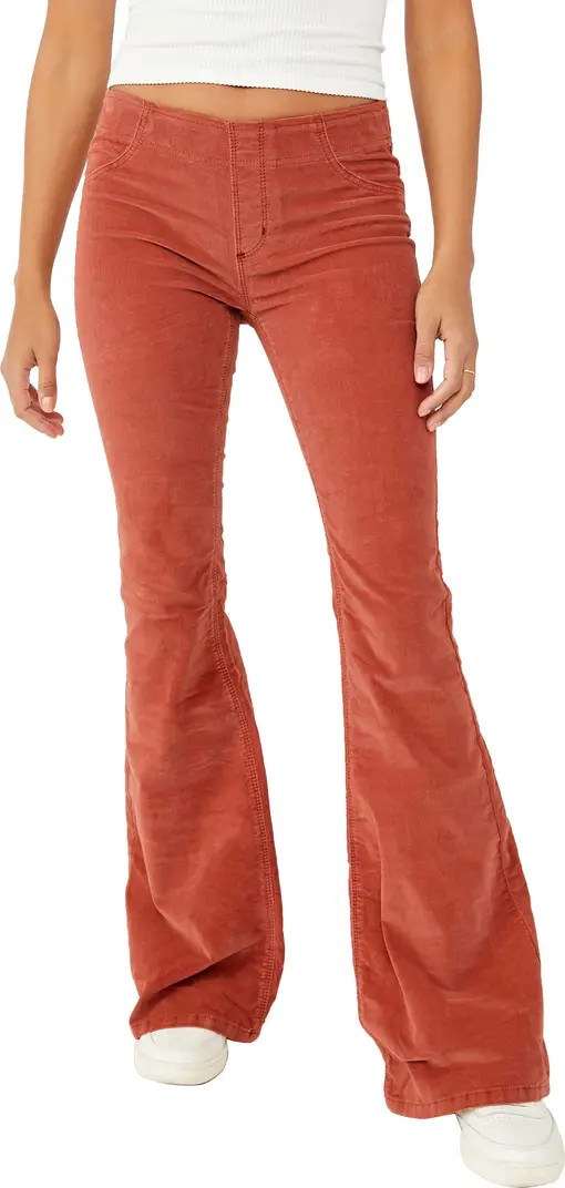 Free People Pull-On Flare Corduroy Pants | Nordstrom | Nordstrom