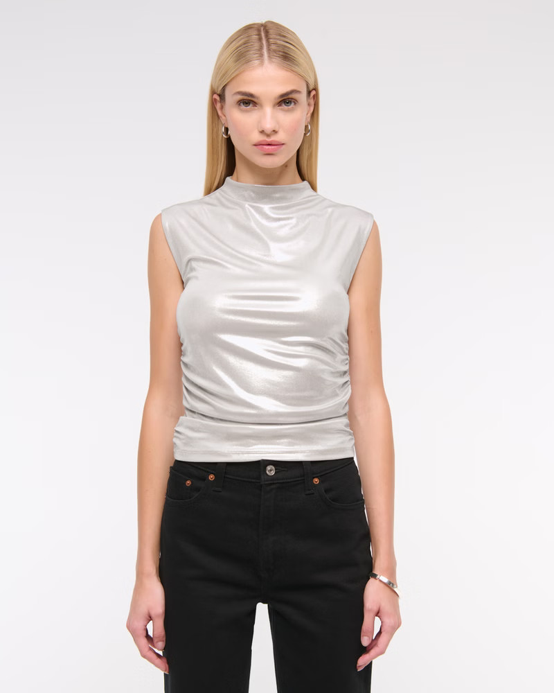 The A&F Paloma Liquid Shine Top | Abercrombie & Fitch (US)