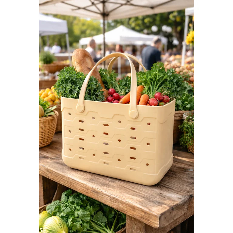 Mainstays Large All Purpose Flex Laundry Tote, Suede - Waterproof & Washable - 18" W x 8.75" D x ... | Walmart (US)